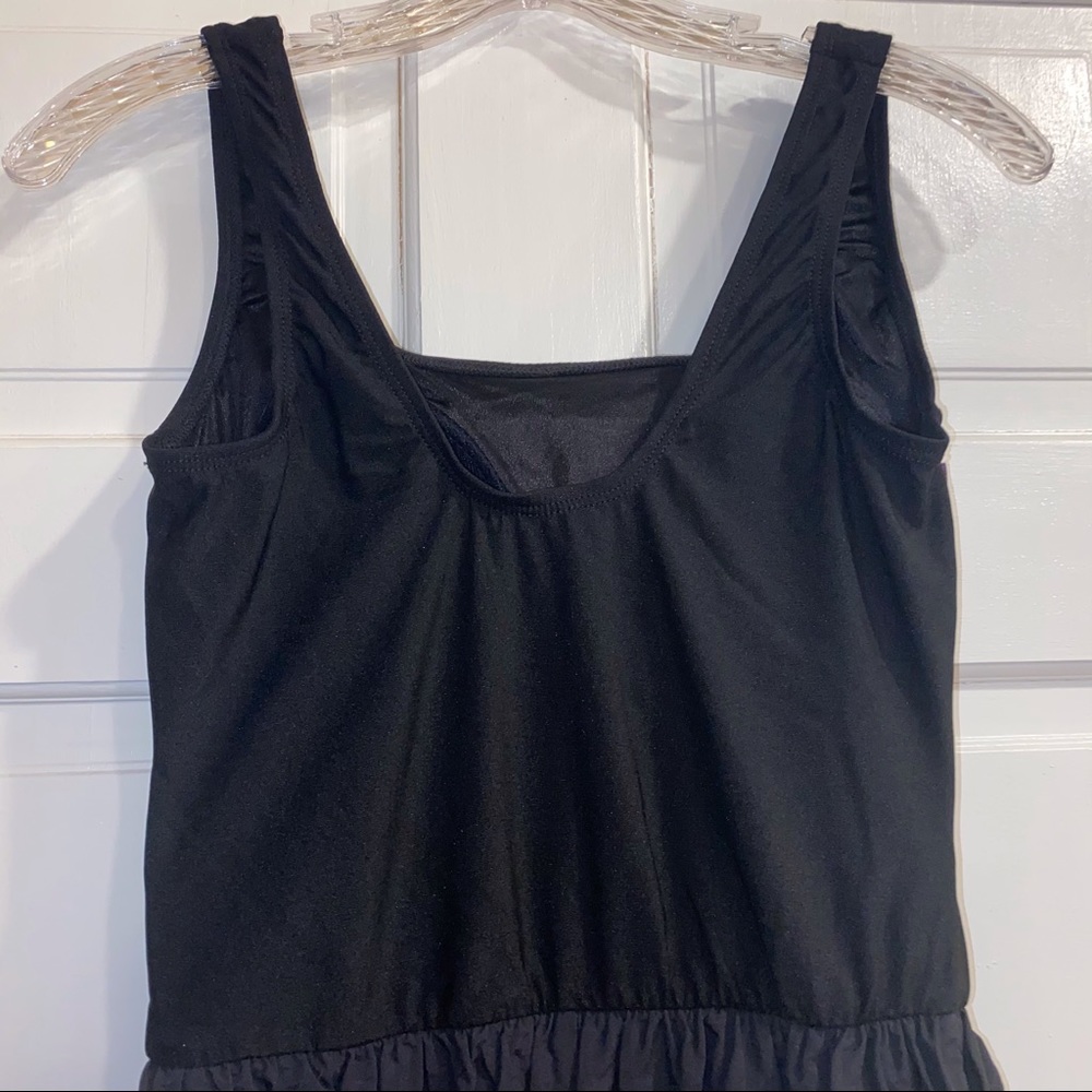 Vintage One Piece Swimsuit with Attached Shorts - Picture 7 of 10